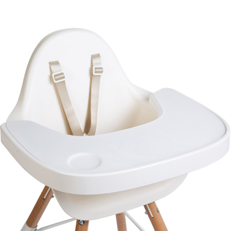 Tablette de repas amovible + protection pour chaise haute Evolu 2 ou Evolu One.80° blanc (Childhome) - Couverture