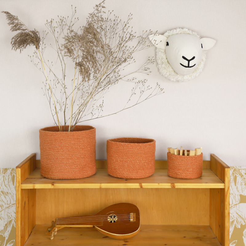 Lot de 3 paniers de rangement Ilse ambre (Nattiot) - Couverture
