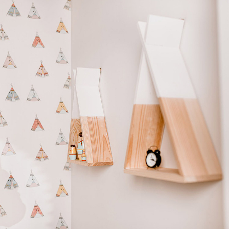 Etagère murale Tipi (35 x 12 x 47 cm) (Childhome) - Couverture