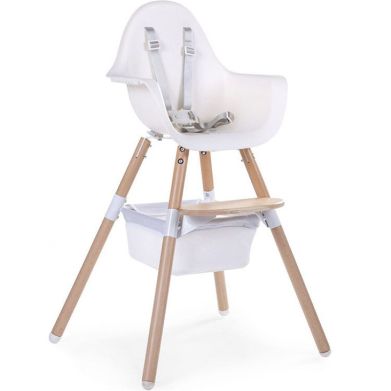 Panier de rangement pour chaise haute Evolu blanc (Childhome) - Couverture
