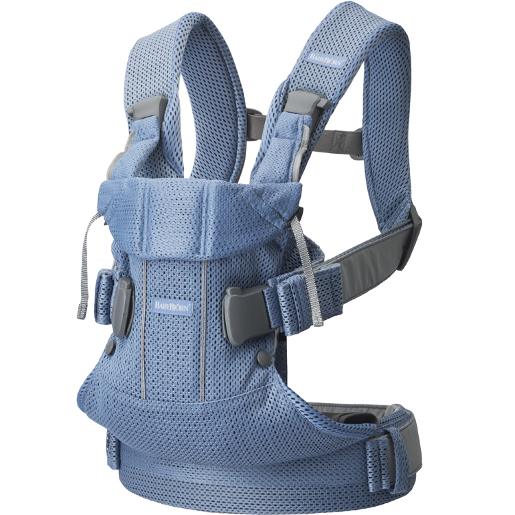 Porte Bebe One Air Tissu Mesh 3d Bleu Ardoise Babybjorn