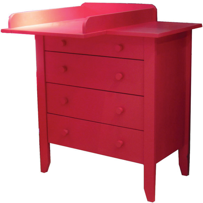 commode a langer rouge