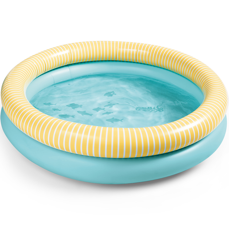 Piscine Gonflable Dippy Bleue Et Jaune Banane 80 Cm Quut